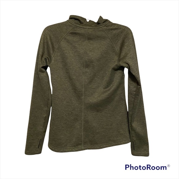 The North Face Olive Utility Jacket size small full zip lightweight fleece lined - Picture 5 of 9